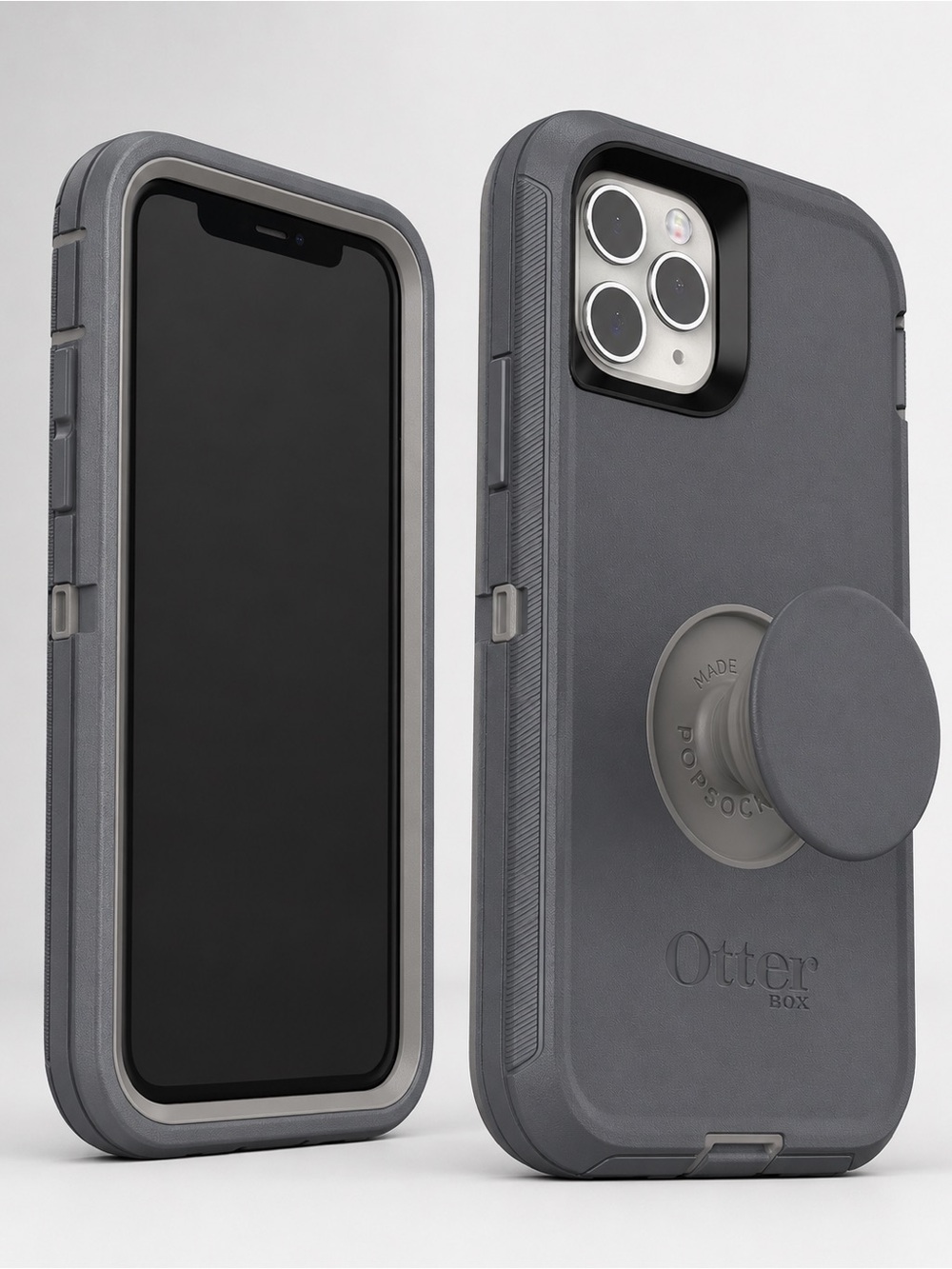 OtterBox Gray Protective iPhone 11 Case with PopSocket
